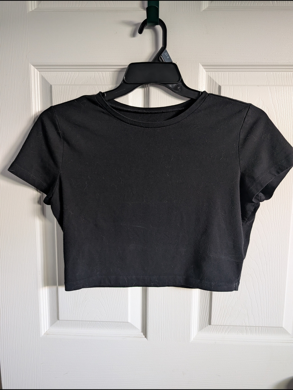 Black Crop Tee - Women's Short Sleeve Top